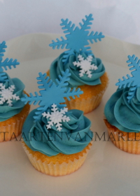 Winter cupcakes met crème