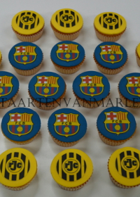 Voetbal cupcakes