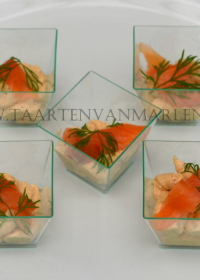 zalm hapjes
