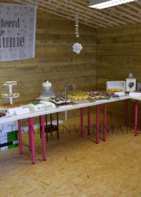 Patisserie tafel voor communie