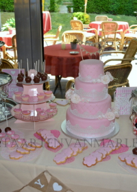 Bruidstaart met cupcakes